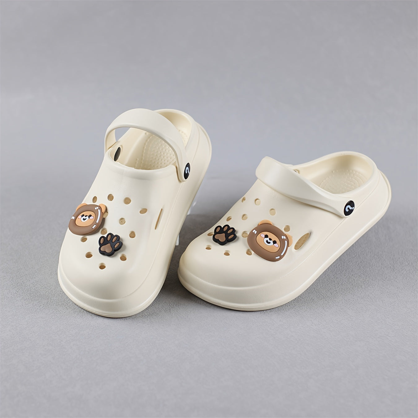 Sandalias slip-on para niños con suelas de EVA suave y punta redonda para uso casual en todas las estaciones