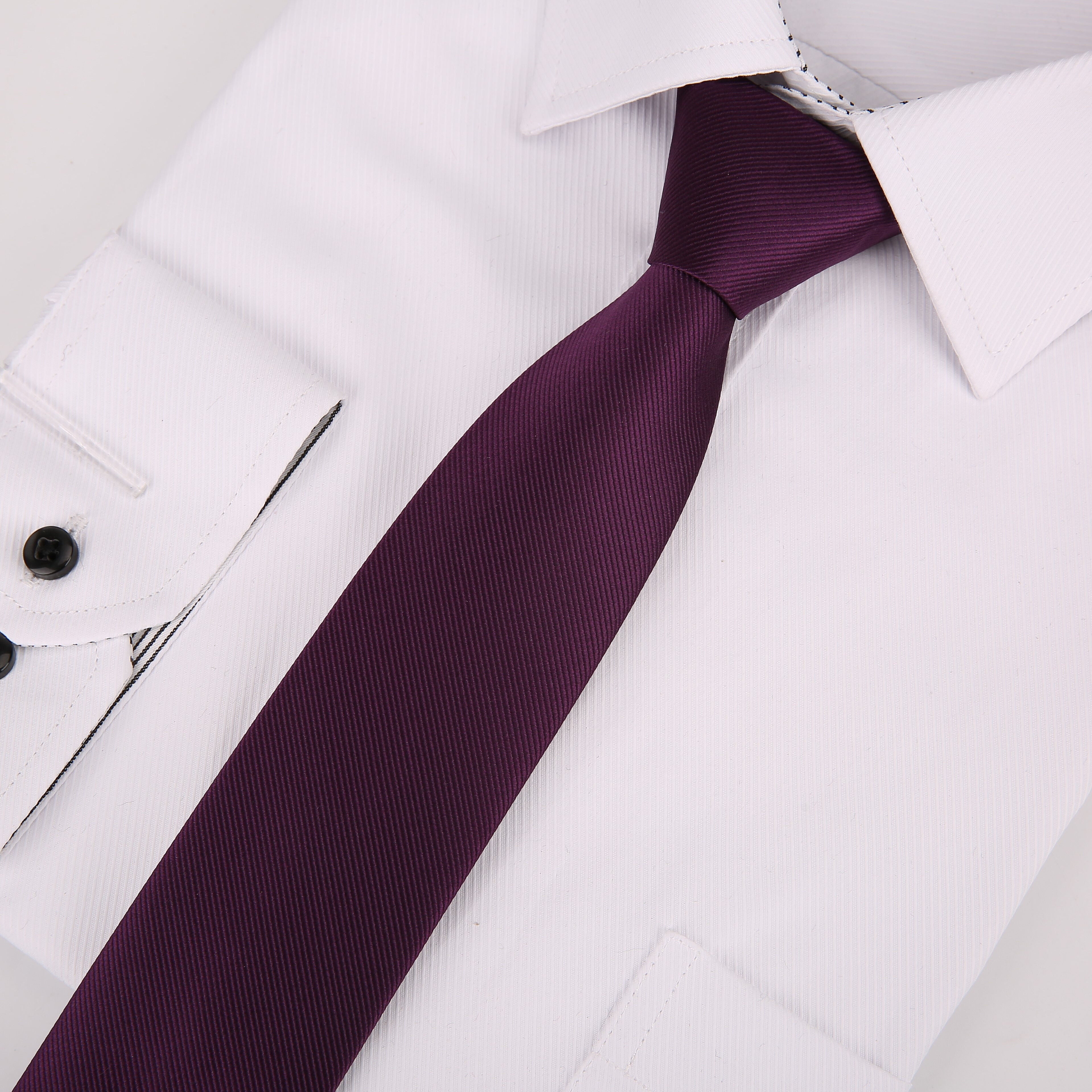 Men's Adjustable Solid Ties for Business Attire and Gifting