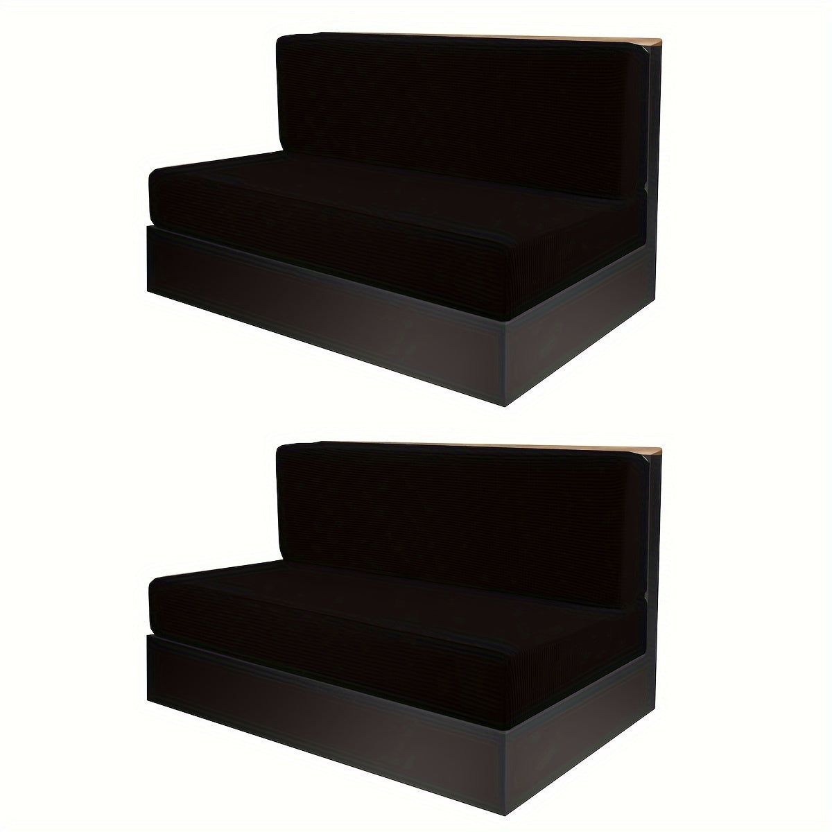 4-Piece RV Cushion Cover Set for Dinette and Sofa Protection Includes 2 Back and 2 Bench Covers