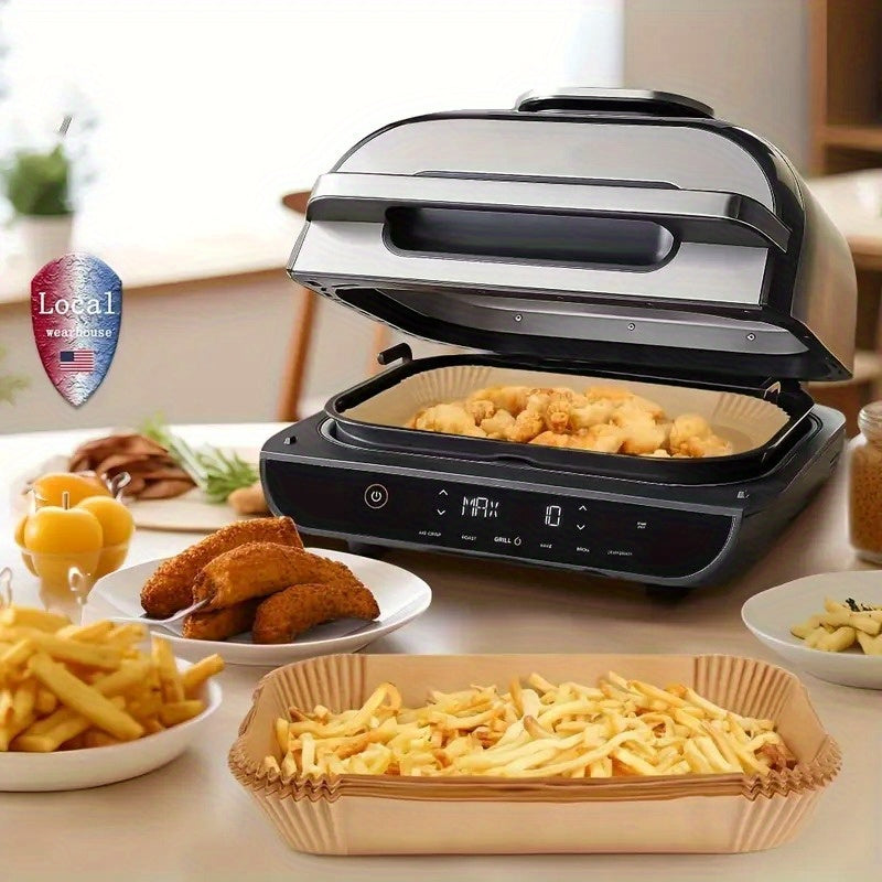 Nonstick Air Fryer Liners Set 100 Pieces Oilproof Food Safe Baking and Cooking Trays