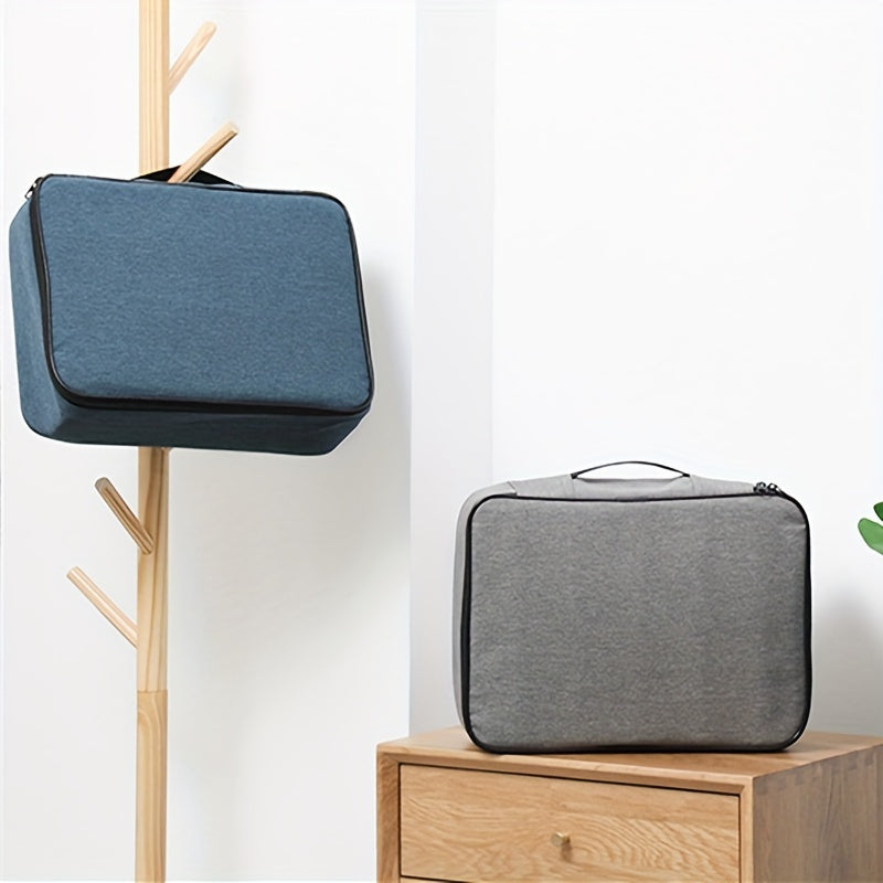 Polyester Document Organizer Bag with Large Capacity for Passports and Business Cards