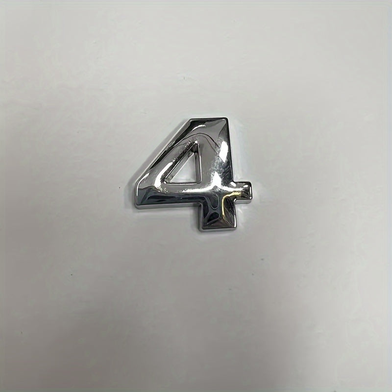 Metall avtomobil logotipi bagaj stikerlari uchun dvigatel quvvati raqami plitasi bezaklari