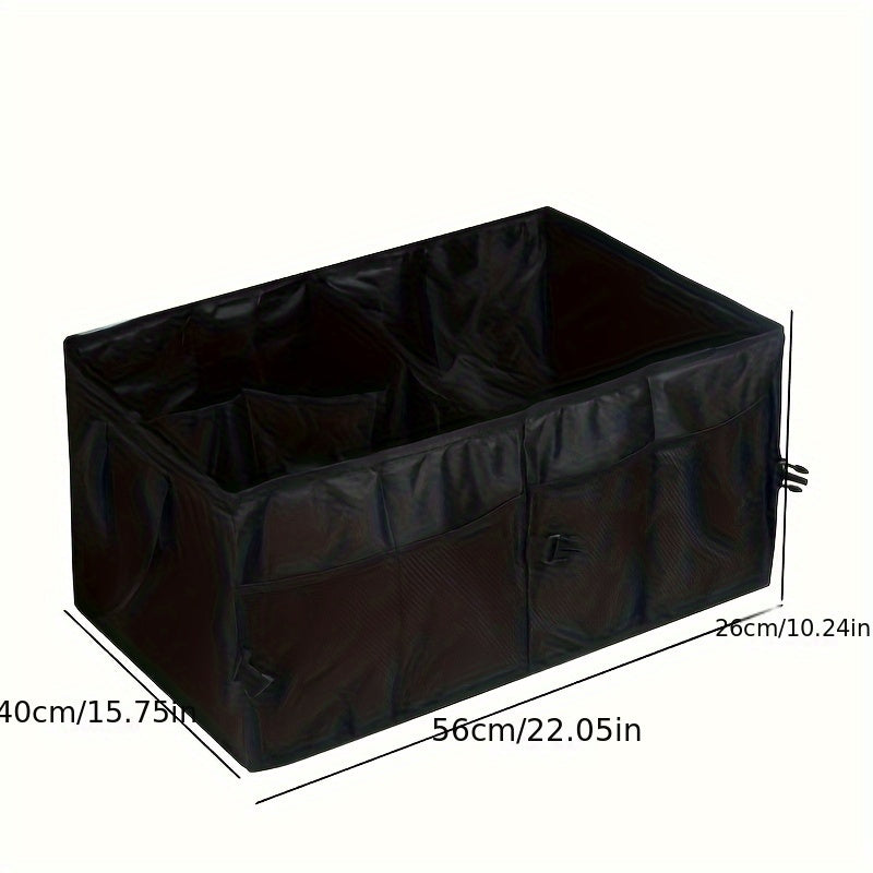 Car Trunk Storage Box Organizer, Durable Plastic, Large Capacity