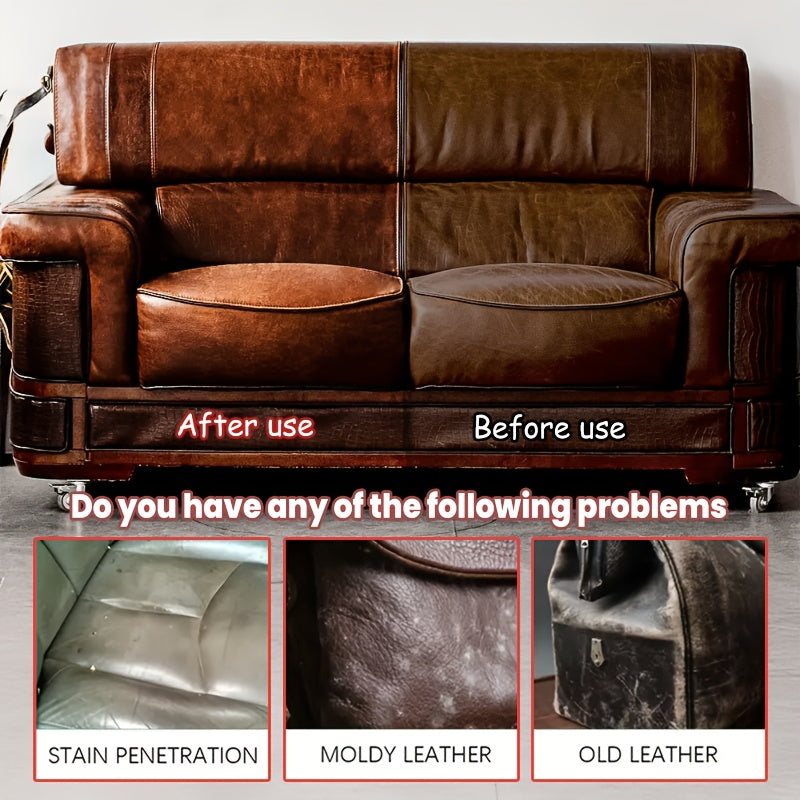 Leather Care Polish for Shoes, Bags, Upholstery, and Jackets Cleaning