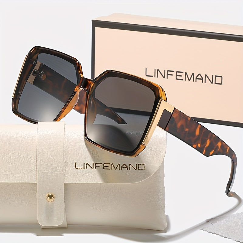 Большие рамки модных очков для женщин, солнцезащитные очки на открытом воздухе, ветронепроницаемые, для вождения, вечеринок, подарков