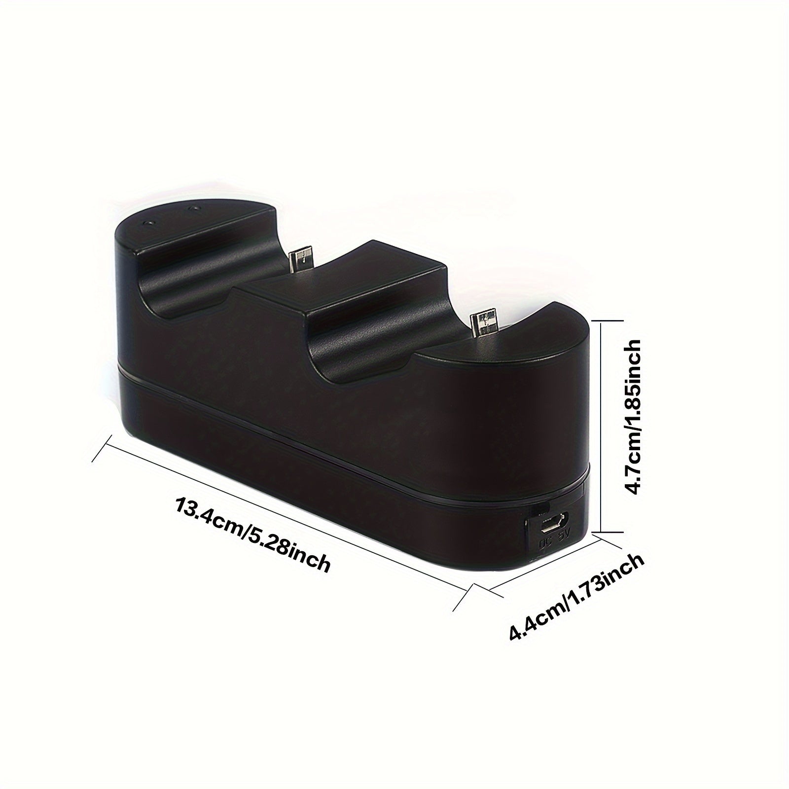 Soporte de carga para doble mando PS4 con luz indicadora para modelos Slim y Pro