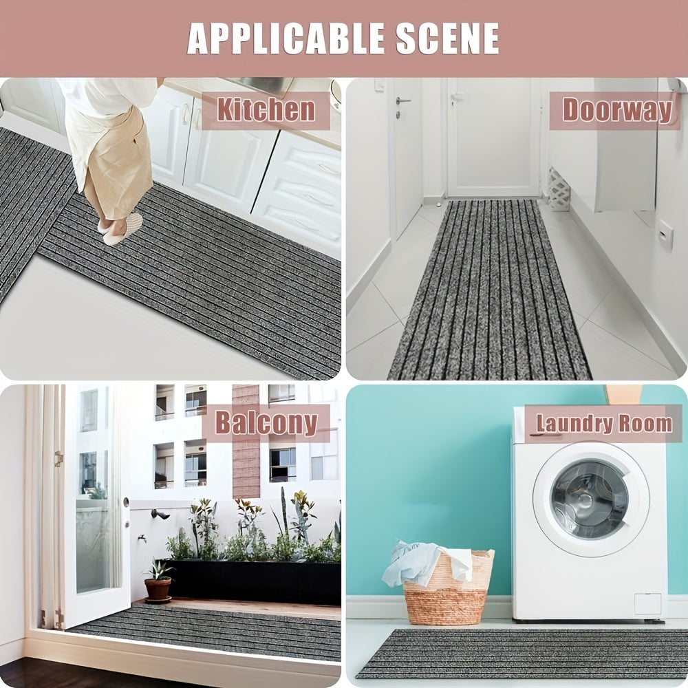 Alfombra de cocina rectangular 1.8m x 0.9m antideslizante, impermeable y resistente al aceite