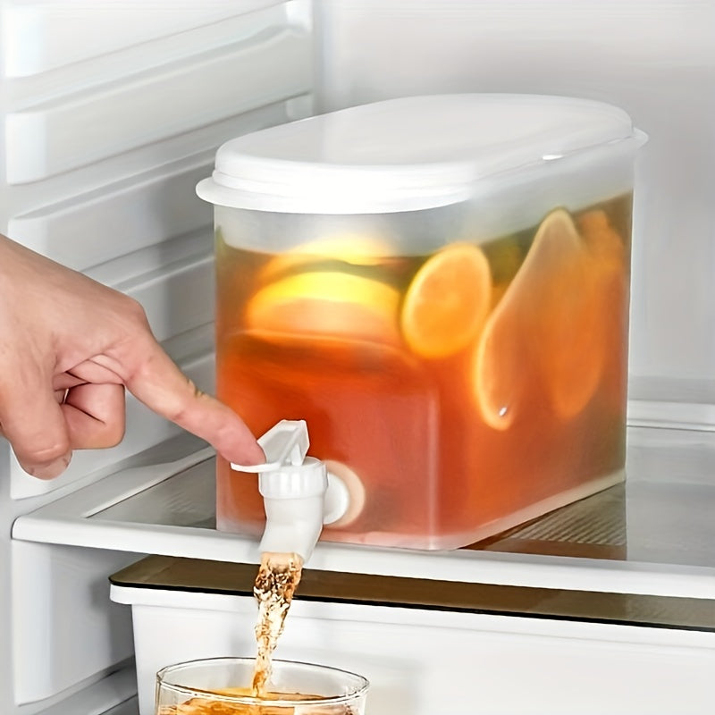 Plastic Water Pitcher with Spigot, 1 Piece, Food-Grade Lemonade Dispenser