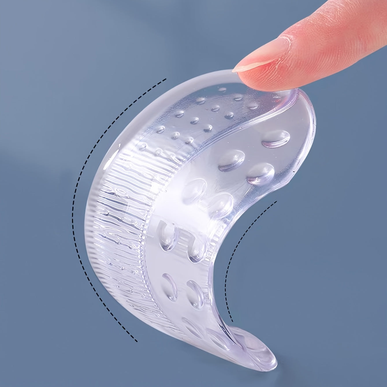 Women Silicone Heel Insoles Soft Non-Slip Anti-Friction Shoe Inserts