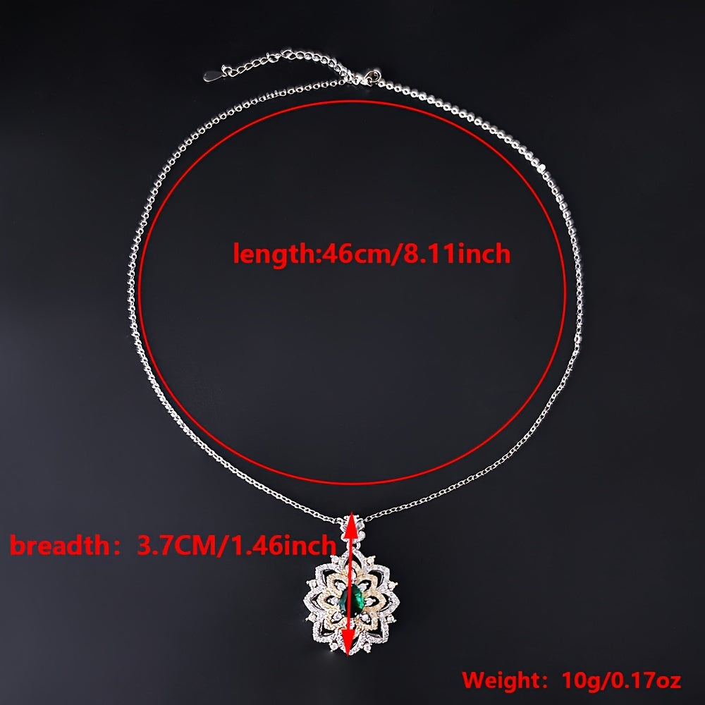 Women's Zirconia Pendant Necklace for Engagement Wedding Anniversary