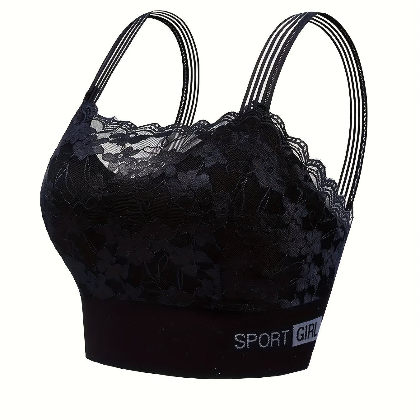 Women's Floral Lace Padded Bra Full Coverage Breathable Underwear