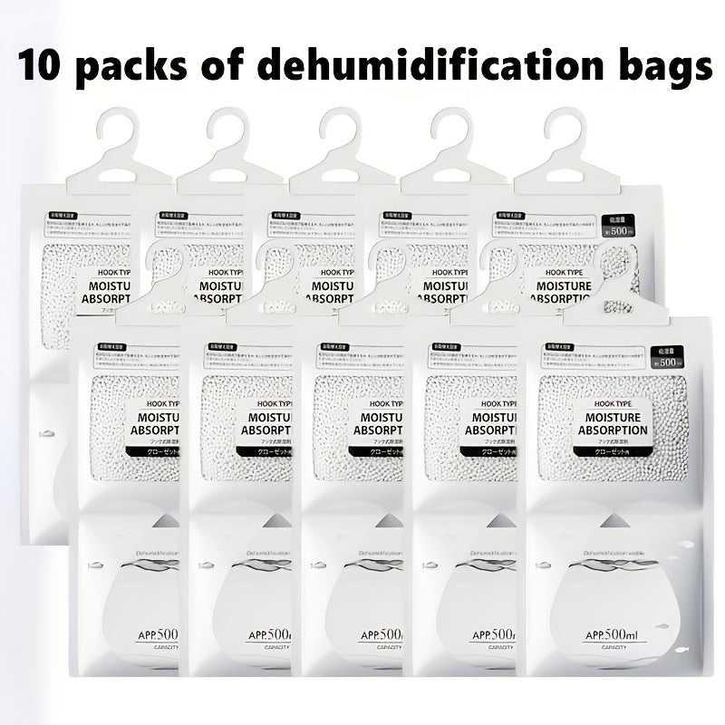 Large Dehumidifier Bags for Moisture Absorption in Closets and Homes Breathable Mildew-Resistant No Electricity Needed