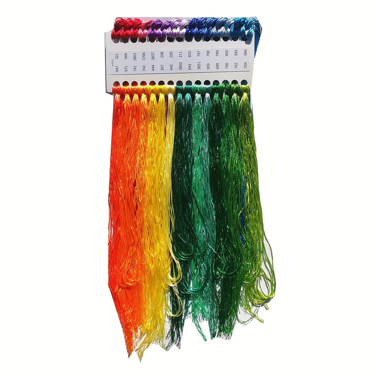 30-rangli polyester ipak ipi to'plami, xochbo'yash uchun o'z-o'zini tikish, igna ishlari