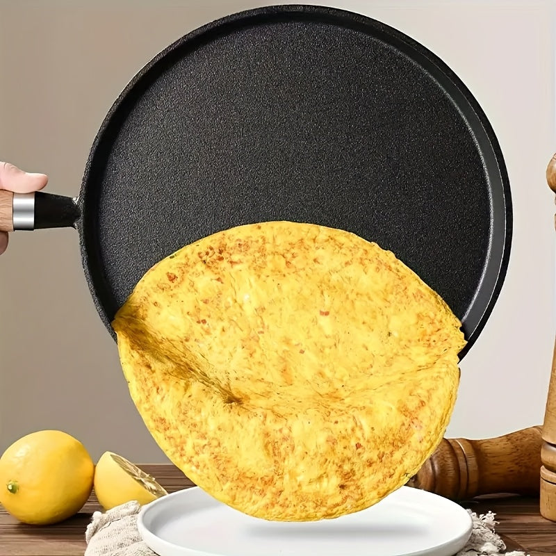 Cast Iron Skillet 19.99cm Non-Stick Durable for Omelets Vegetables and Shrimp