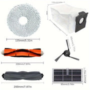 Dreame robot tozalagichlariga mos keladigan ushbu to'plam asosiy yon cho'tkalar, mopa padlar, mato, HEPA filtr sumkalari va boshqa zaxira qismlarni o'z ichiga oladi.