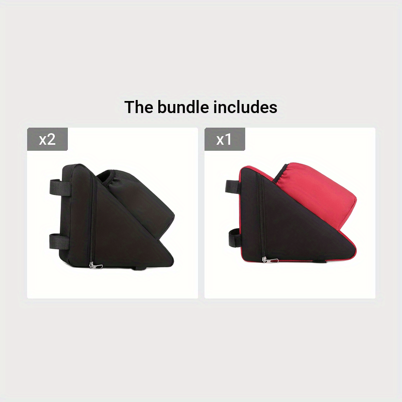 Bolsa para cuadro de bicicleta de montaña, resistente a la intemperie, organizador de almacenamiento para ciclismo