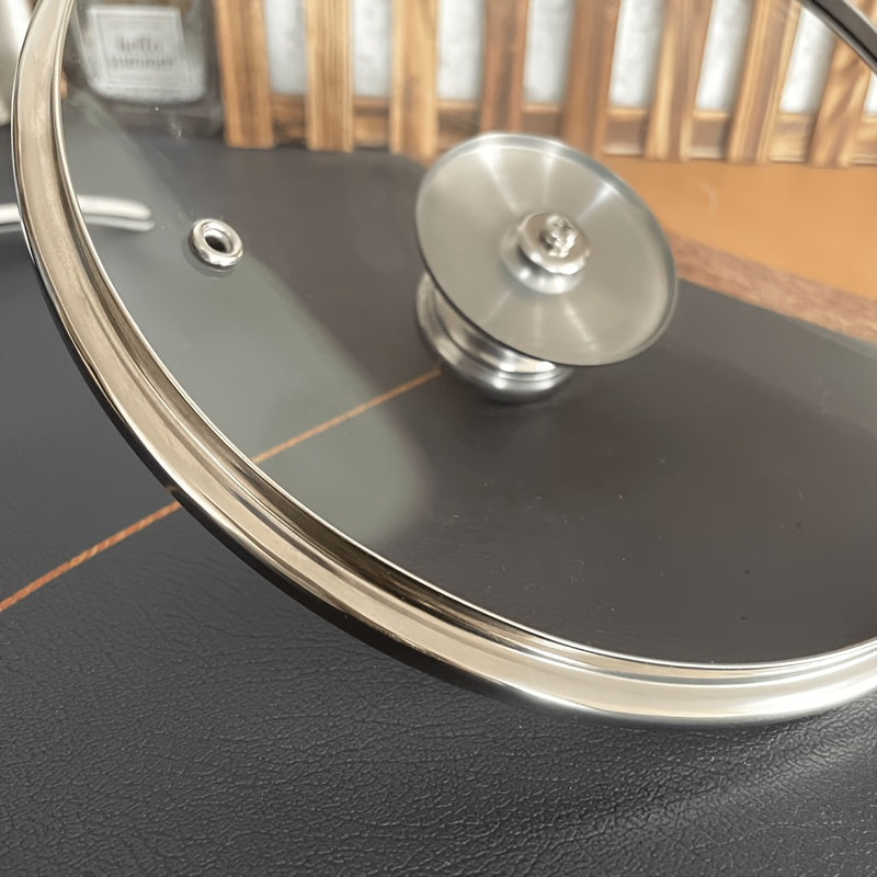 Круглая универсальная крышка из закаленного стекла - идеально подходит для воков, пароварок и суповых кастрюль. Легко чистится и толстая для многоцелевого использования - необходимый аксессуар для кухонной посуды.