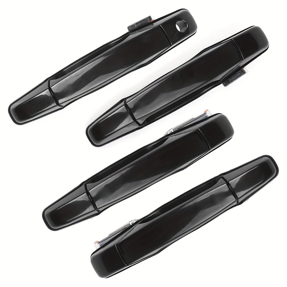 4pcs Black Exterior Car Door Handles Replacement for SUV Front and Rear