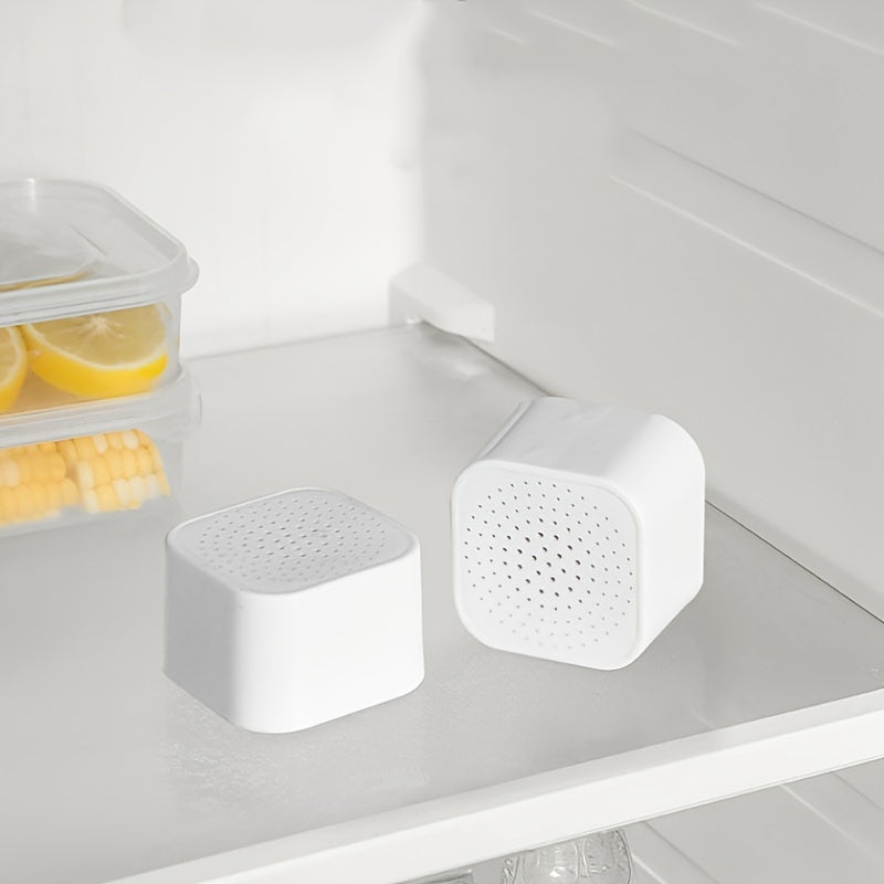 Pack de 3 ambientadores para frigorífico con carbón activado, eliminadores de olores, color blanco y púrpura