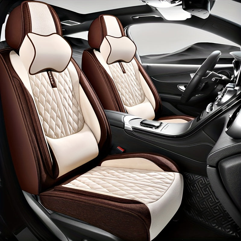 All-Season Polyester Car Seat Covers Waterproof Durable Easy to Clean