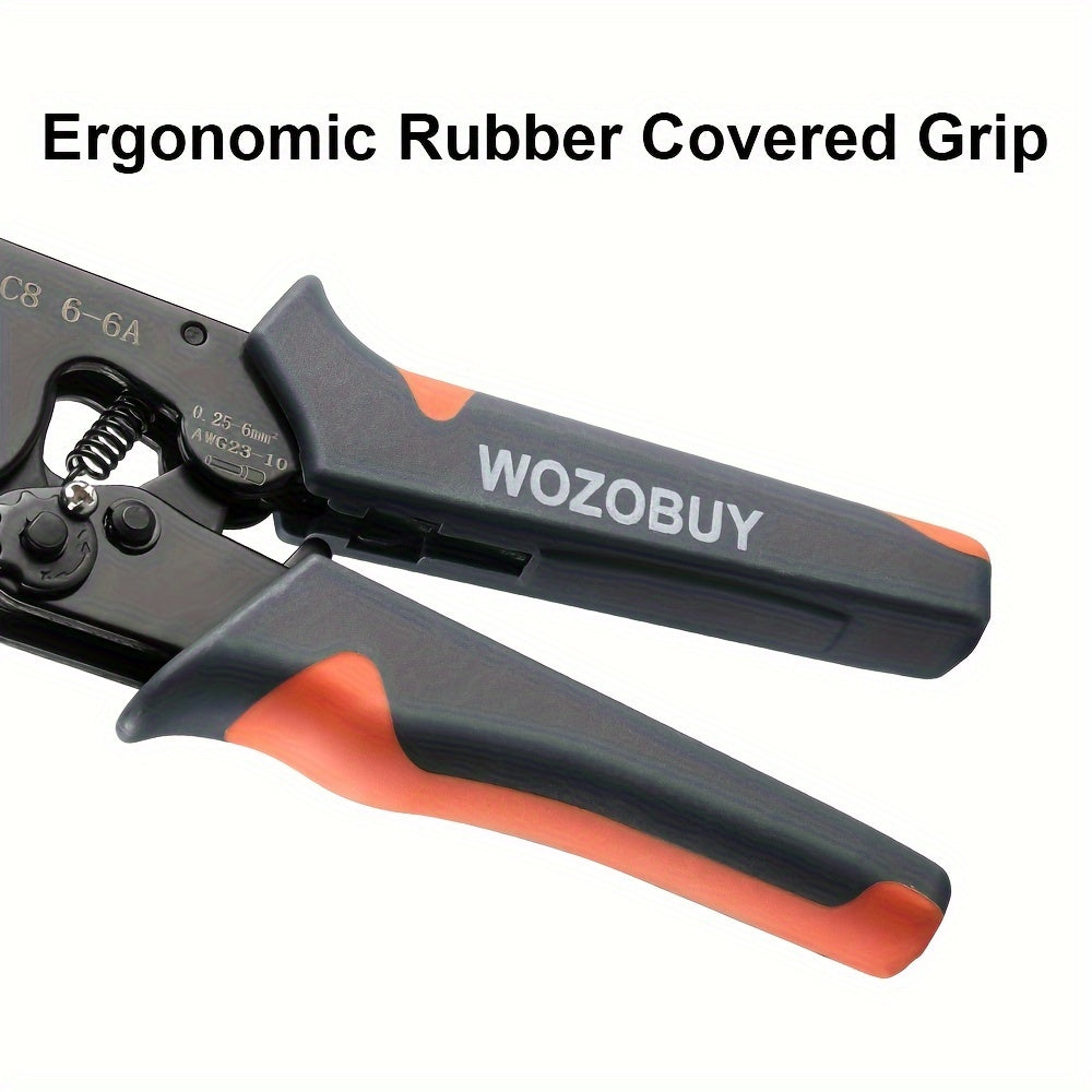 Kit de herramientas de crimpado con conectores y terminales para proyectos eléctricos