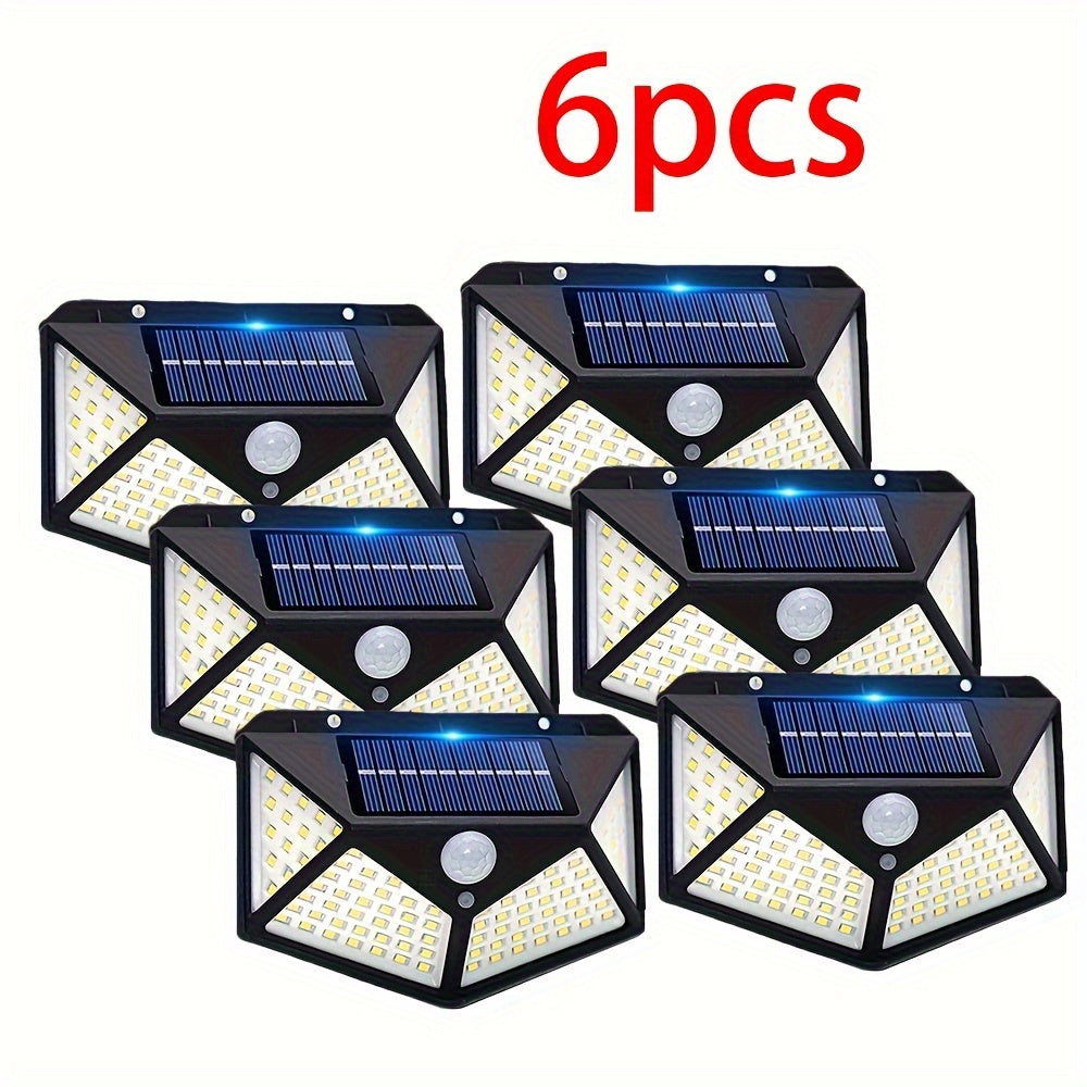Solar Wall Lamp Set of 2 3 or 6 Outdoor Solar LED Motion Sensor Garden Light