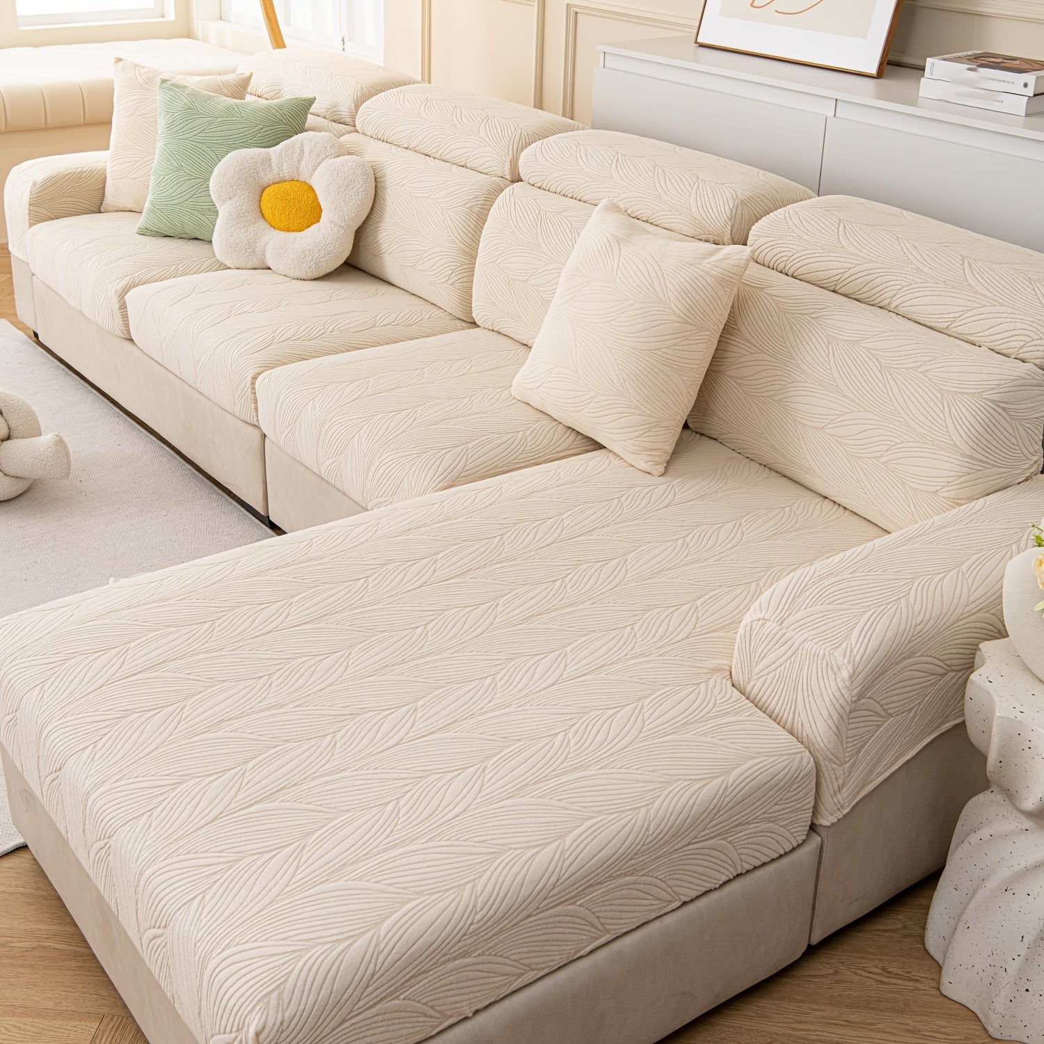 Полярный флис растягивающийся чехол для дивана для домашних животных, декор для дома.