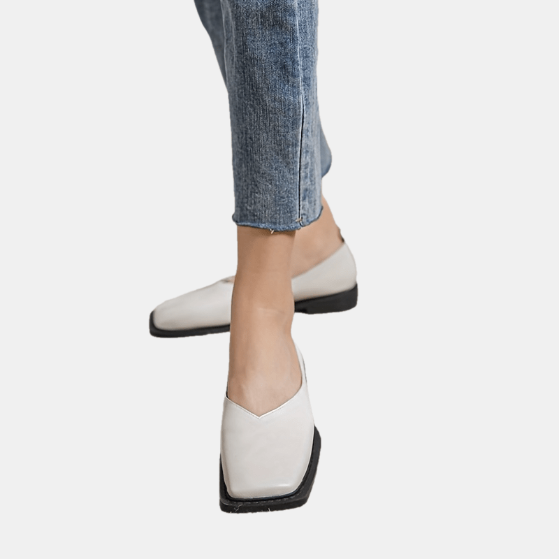 Women's Summer Flat Shoes Faux Cover Round Toe Slip-On Casual Office Footwear