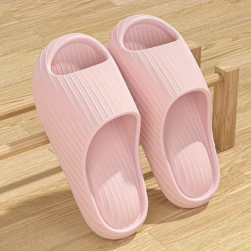 Unisex EVA Non-Slip Sandals Minimalist Stripe Indoor Beach Casual Footwear