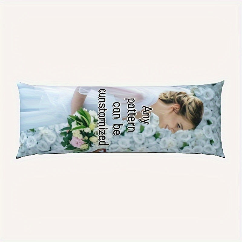 Personalized Long Hug Pillow Cover Body Pillowcase 50.8x137.2 cm Soft Plush Double-Sided Print