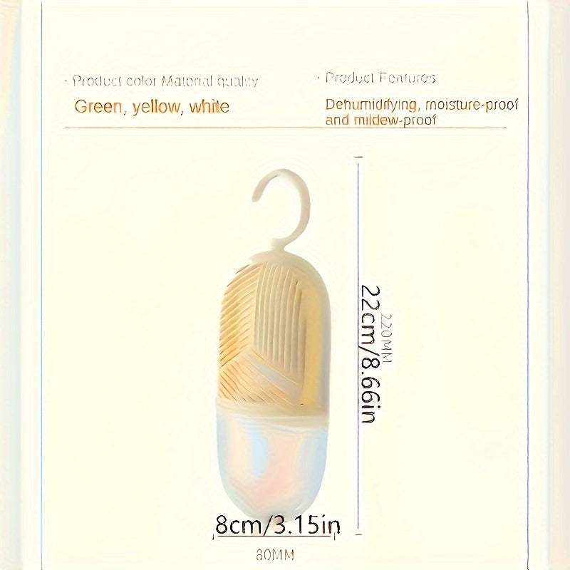 "Osma shkafni namlikdan tozalovchi: Kiyim saqlashni himoya qilish uchun katta yuzasi, ikki tomonlama plastik tozalovchi, quvvat talab qilmaydi."