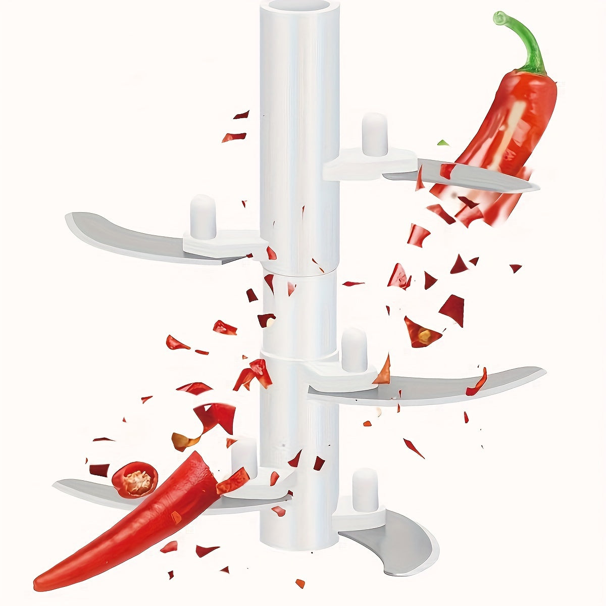 Manual Vegetable Chopper Garlic Press Grater Kitchen Tool Plastic Metal