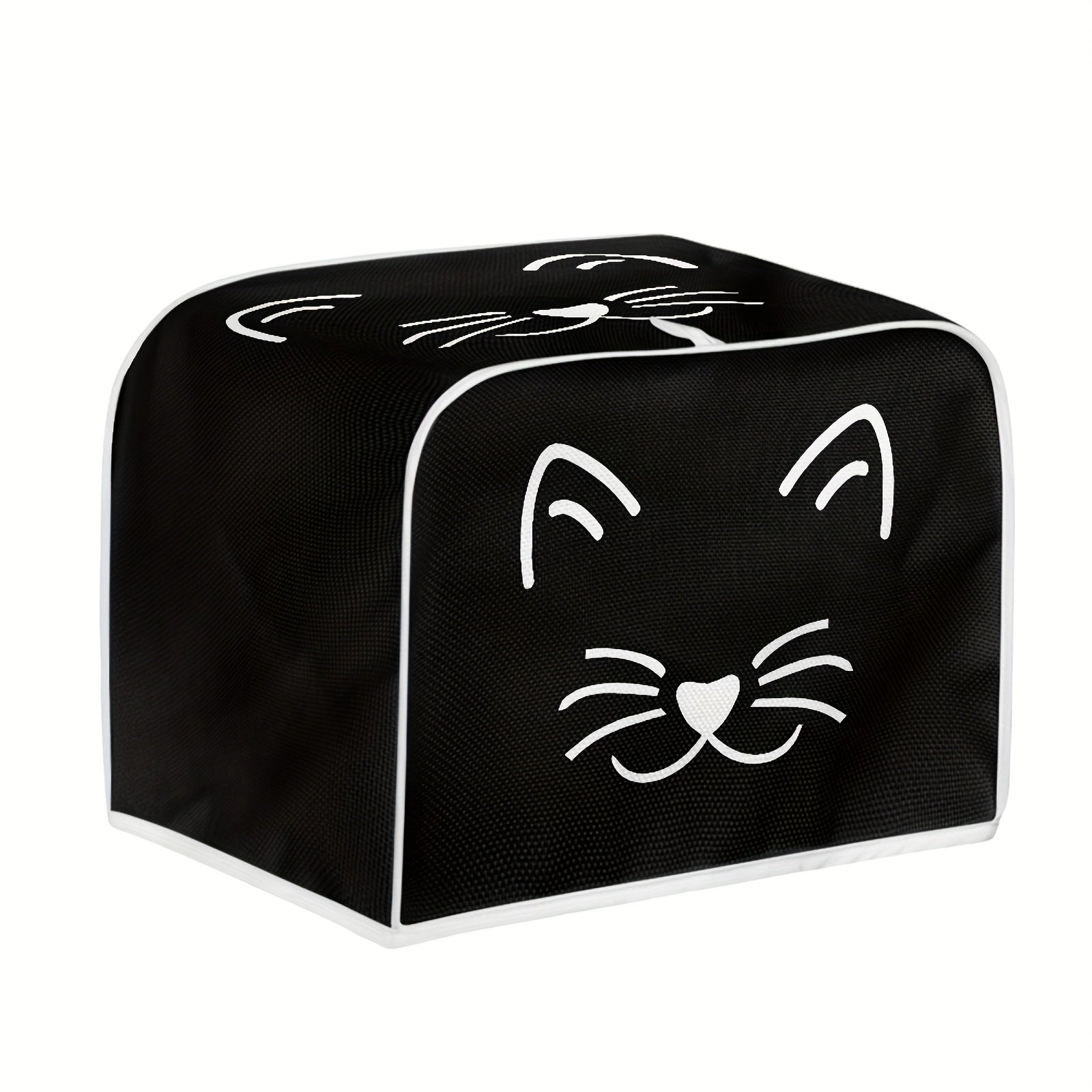 Cat Print Toaster Cover Dustproof Anti-Fingerprint Anti-Oil Machine Washable Kitchen Appliance Protector