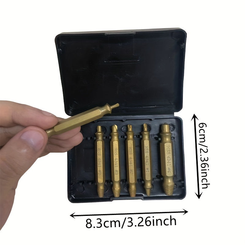 6 dona zarar ko'rgan vintni chiqarish uchun buzilgan vintni olib tashlash to'plami