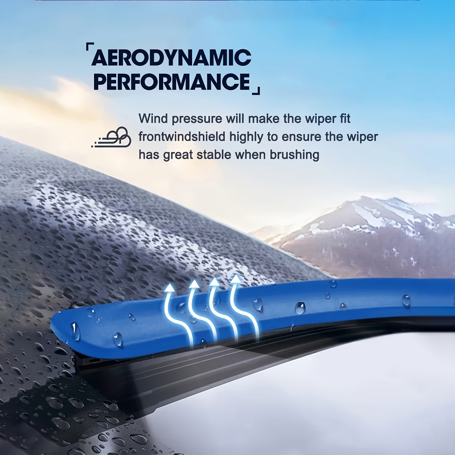 Front Windshield Wiper Blades 24/43.18 Cm, Boneless, Compatible with 2021-2023 SUVs