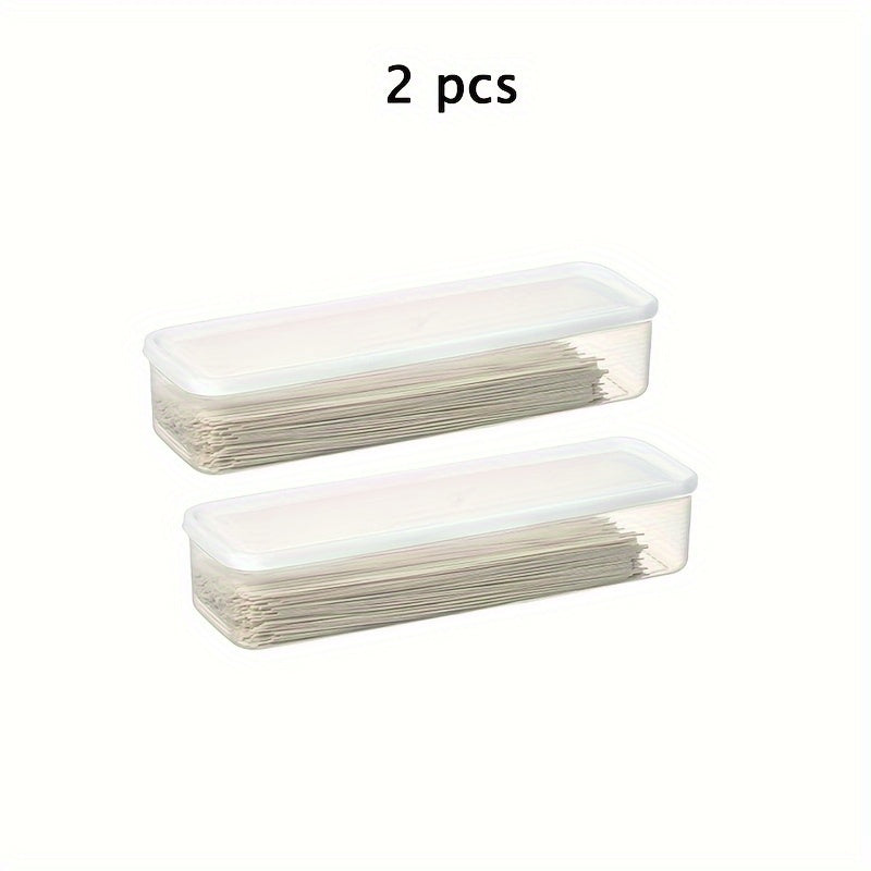 BPA-Free Clear Food Storage Containers Set with Lids for Pasta and Grains