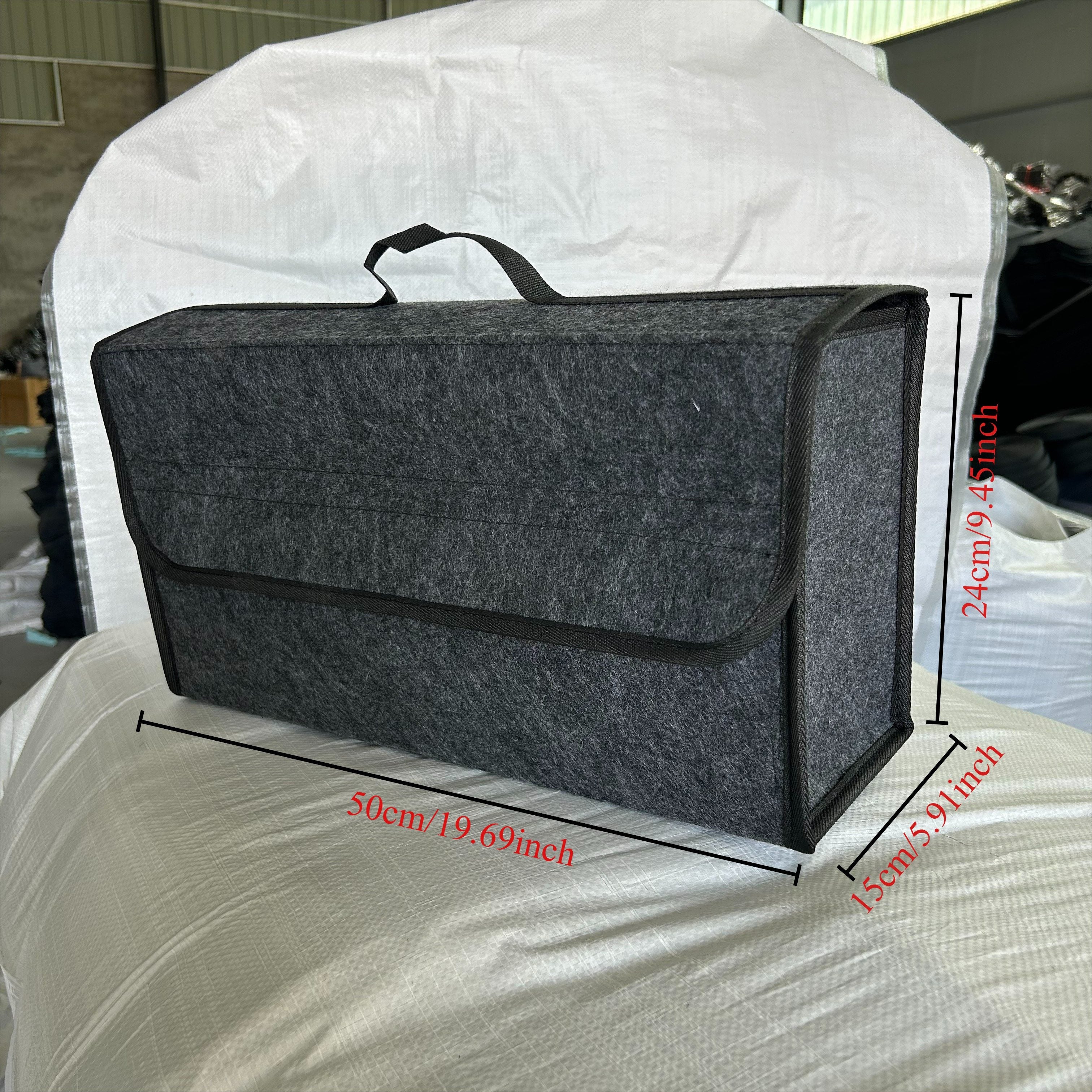 Портативная сумка для хранения из войлока, складной органайзер для багажника, легкий контейнер для интерьера автомобиля