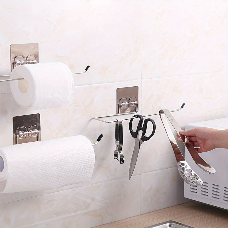 Boho zanglamas po'latdan yasalgan oshxona sochiq tutqichlari - devorga o'rnatiladigan, zangga chidamli, hammom va oshxona uchun ko'p maqsadli saqlash tokchasi (1 dona)