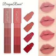 Mini Lipstick Pack Four Colors Matte Velvet Non-Fading Moisturizing