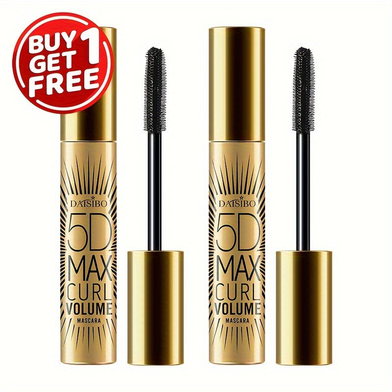 Women Waterproof Curling Mascara Dual Pack Long-Wearing Black