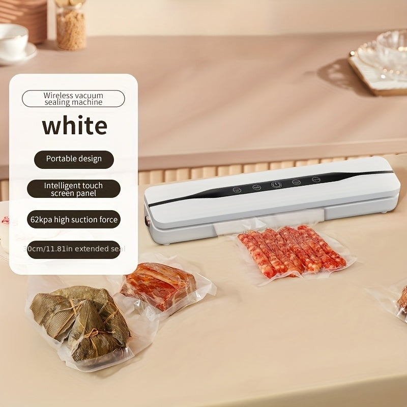 USB rechargeable vacuum sealer 62Kpa suction for food preservation