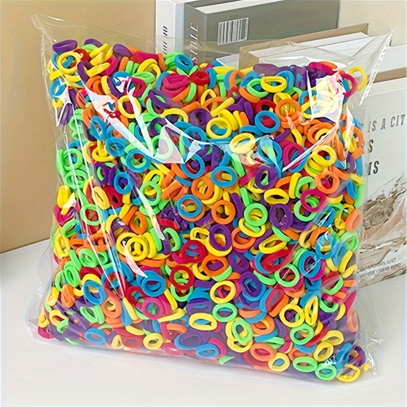 200 rang-barang yumshoq elastik soch bog‘lamlari, qizlar uchun ponytail to‘plami