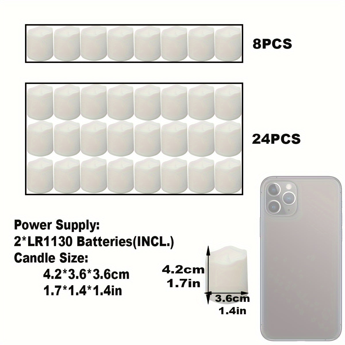 LED Flameless Electronic Candles for Home Decor and Special Occasions