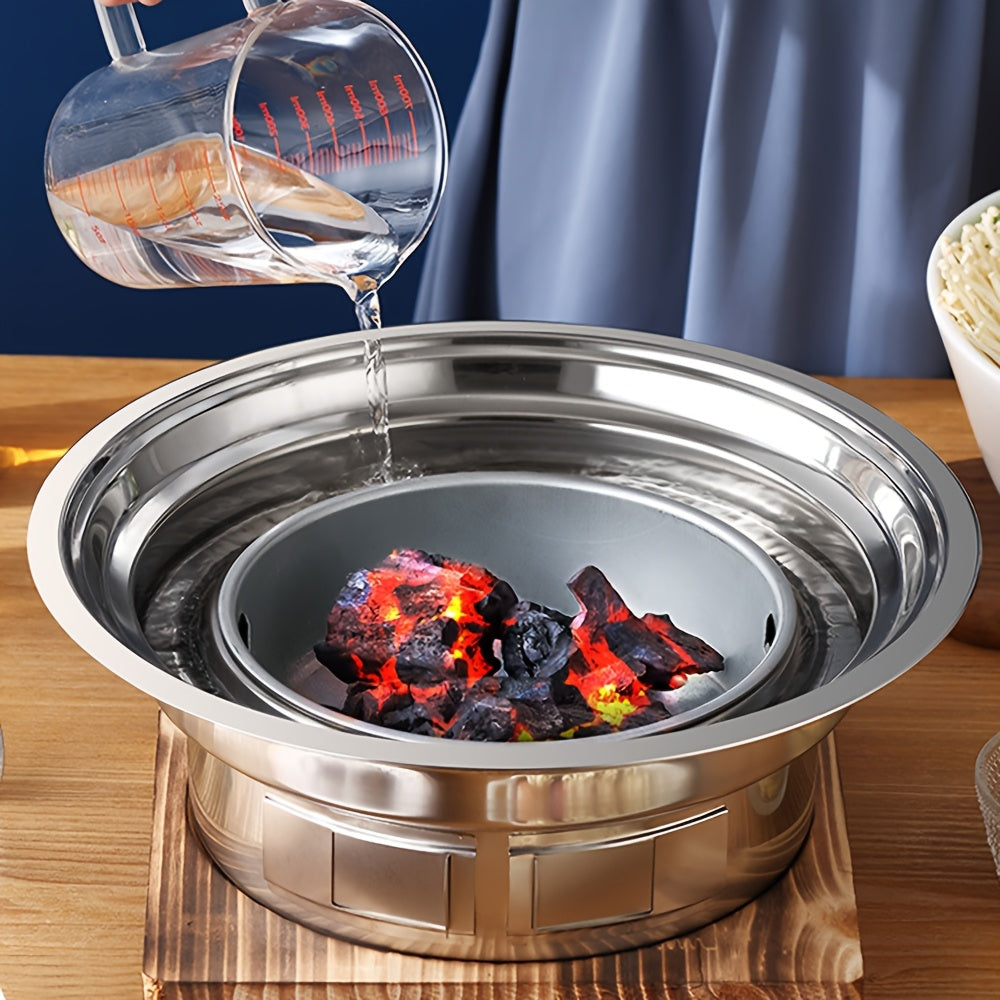 Sayohat uchun mo'ljallangan, tashqarida yurish va oshxona uchun ideal bo'lgan portativ stainless steel BBQ grill. Non-stick, go'sht va sabzavotlarni grill qilish uchun mukammal.