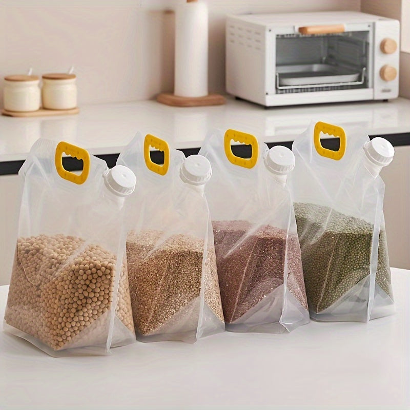 Set of 5 Reusable Food Storage Bags Airtight Seal Bulk Grain Refrigerator Moisture Insect Resistant