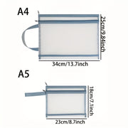 10 ta paket tarmoq zipli sumkalar kitoblar va saqlash uchun nafas oladigan naylon ko'rinishli ko'p rangli