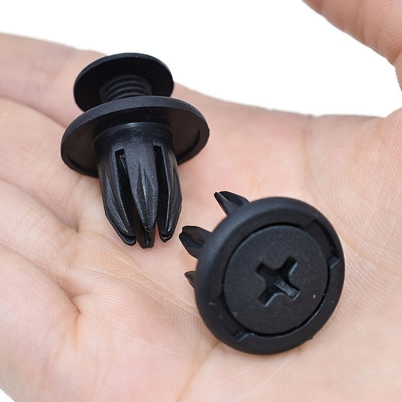 50 piezas de remaches de plástico para coche, clips de fijación para panel de puerta y parachoques