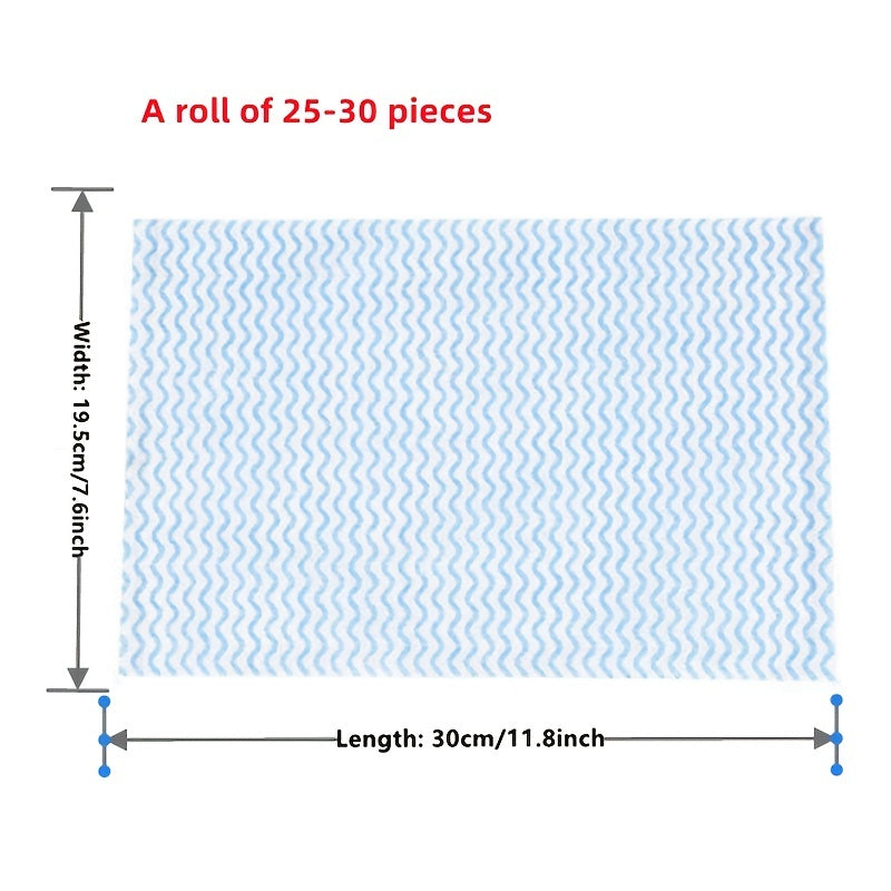 Oil-Free Washable Non-Woven Cloth Dish Towels, 50pcs, Multi-Purpose Cleaning