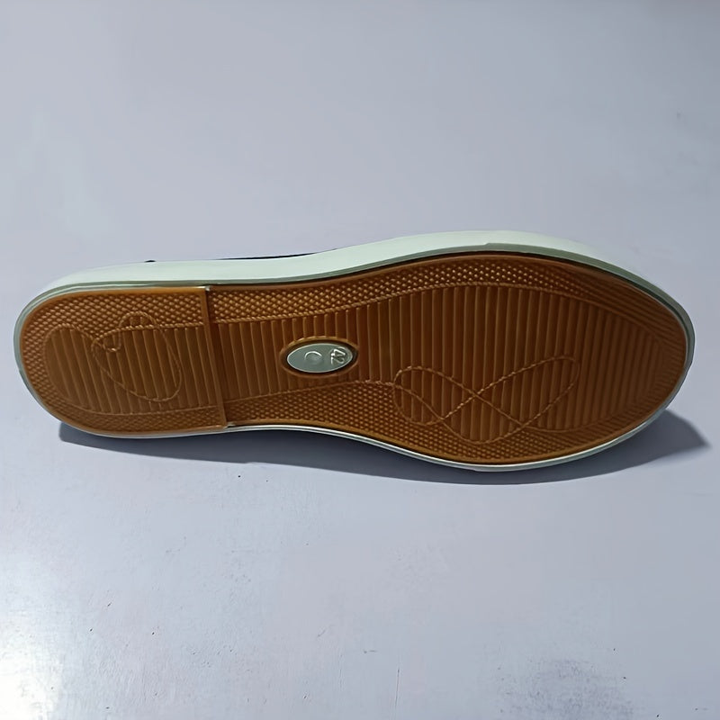 Men's Fabric Slip-On Loafers Casual Outdoor Shoes for All Seasons