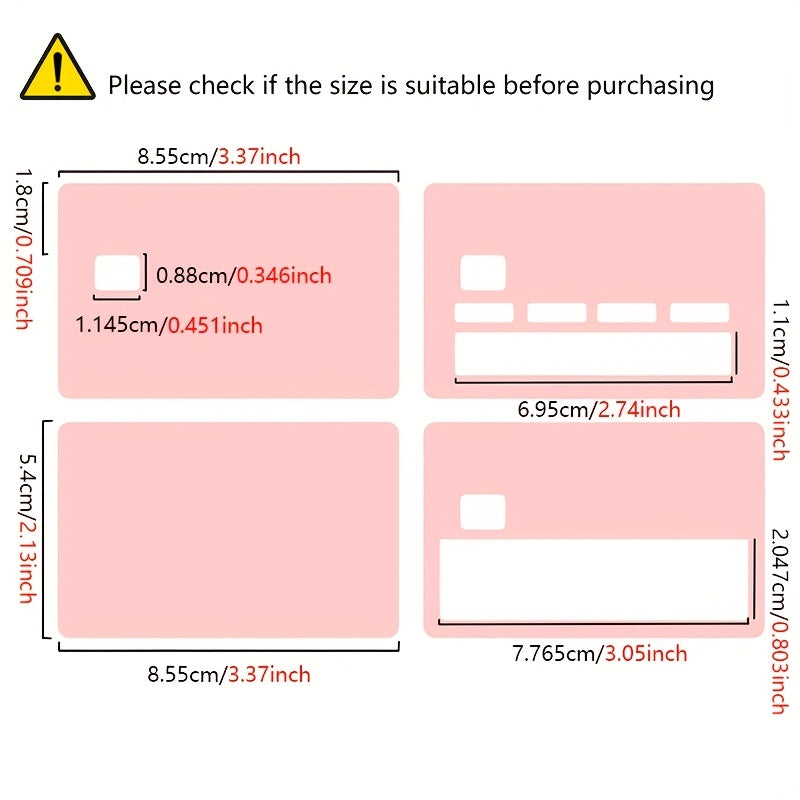 Set of 4 Waterproof PVC Butterfly Credit Card Protectors with Glamorous Designs